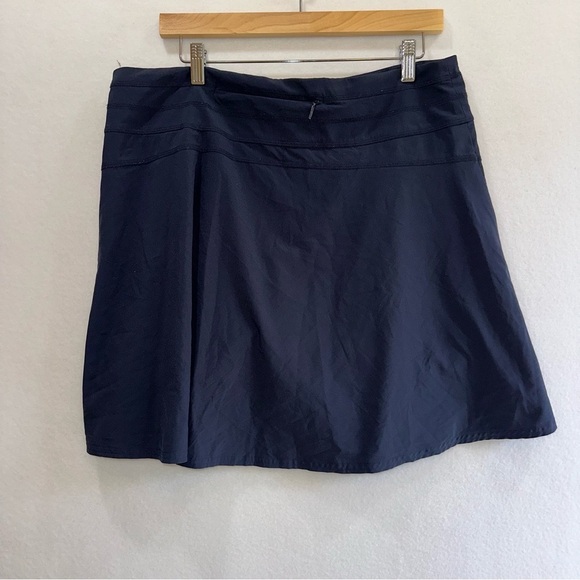 Athleta All Day Skort Shorts Skirt Navy Blue Pickleball Tennis Golf Size 14 - Picture 2 of 6
